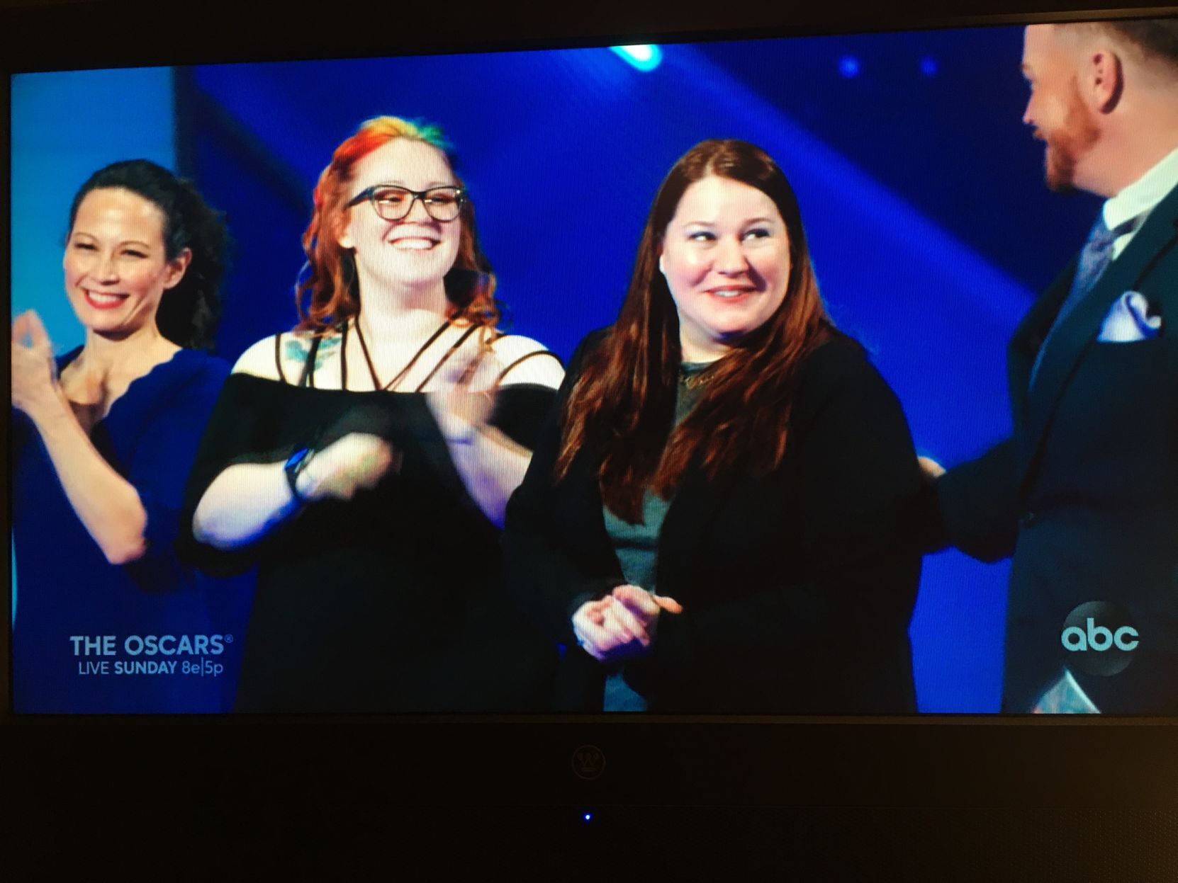 Contestants congratulate Deb Compton